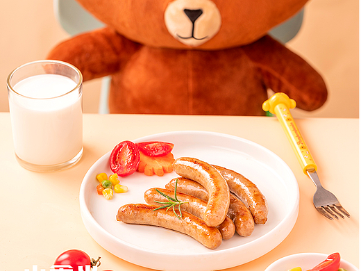 儿童香肠 烤肠 肉拍摄