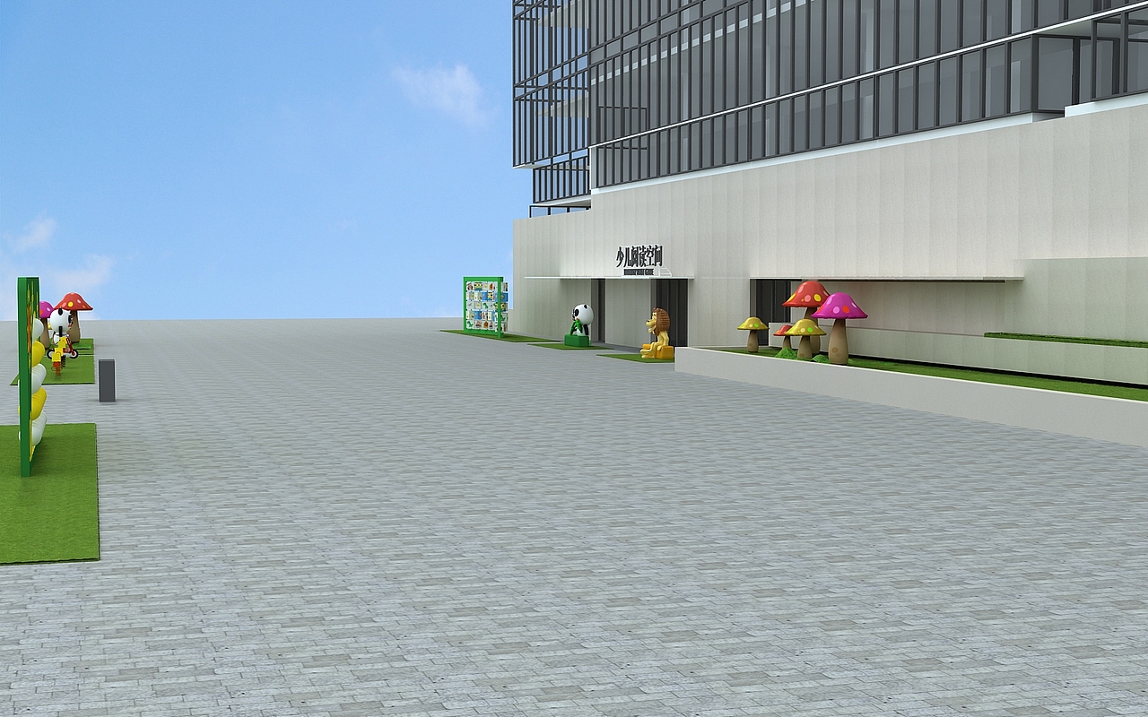 户外儿童游玩区设计3D效果图（图ZMzcxNzcwNDY0） - 建筑设计 - 站酷设计师3D设计师NG男原创素材 - 站酷ZCOOL
