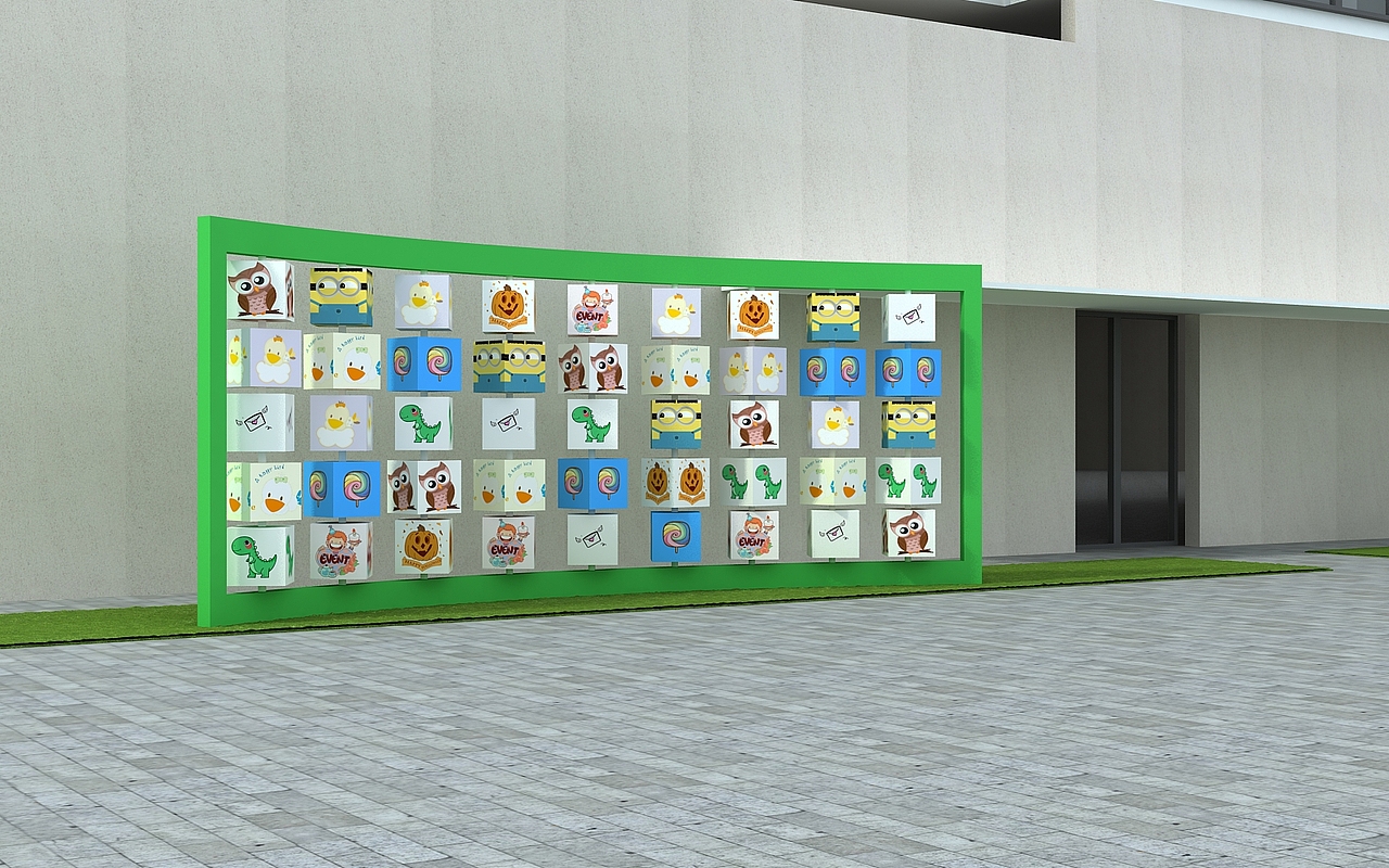 户外儿童游玩区设计3D效果图