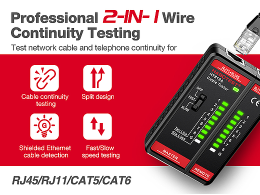 亚马逊主图A+ HT812A网络对线仪