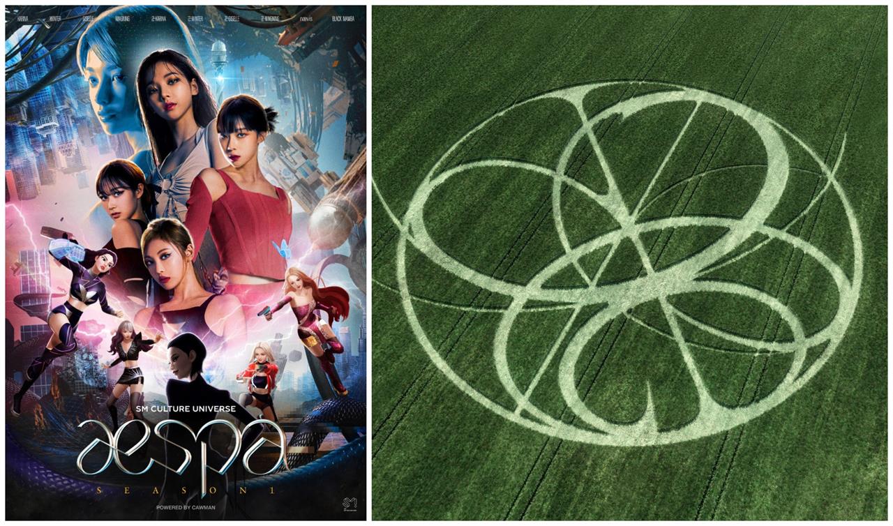 aespa SMCU 世界观 第一季的海报 新专辑发布第二季开启
