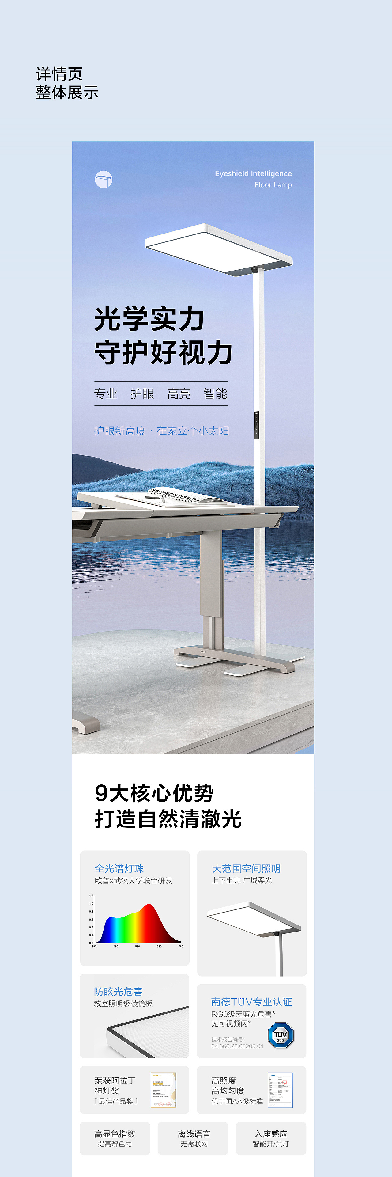 全光谱落地护眼灯详情设计（图ZMzcxNzc3MTE2） - 电商 - 站酷设计师七七hh原创素材 - 站酷ZCOOL