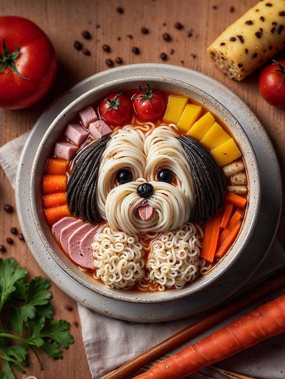 AIGC 让人无法动筷的创意拉面