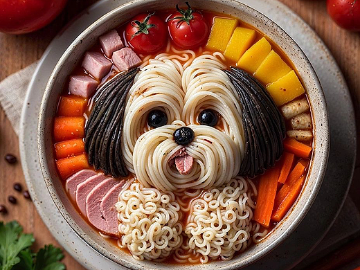 AIGC 让人无法动筷的创意拉面