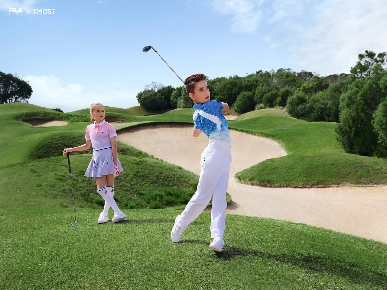 FILA高尔夫球形象拍摄分享 |  青少年高尔夫系列