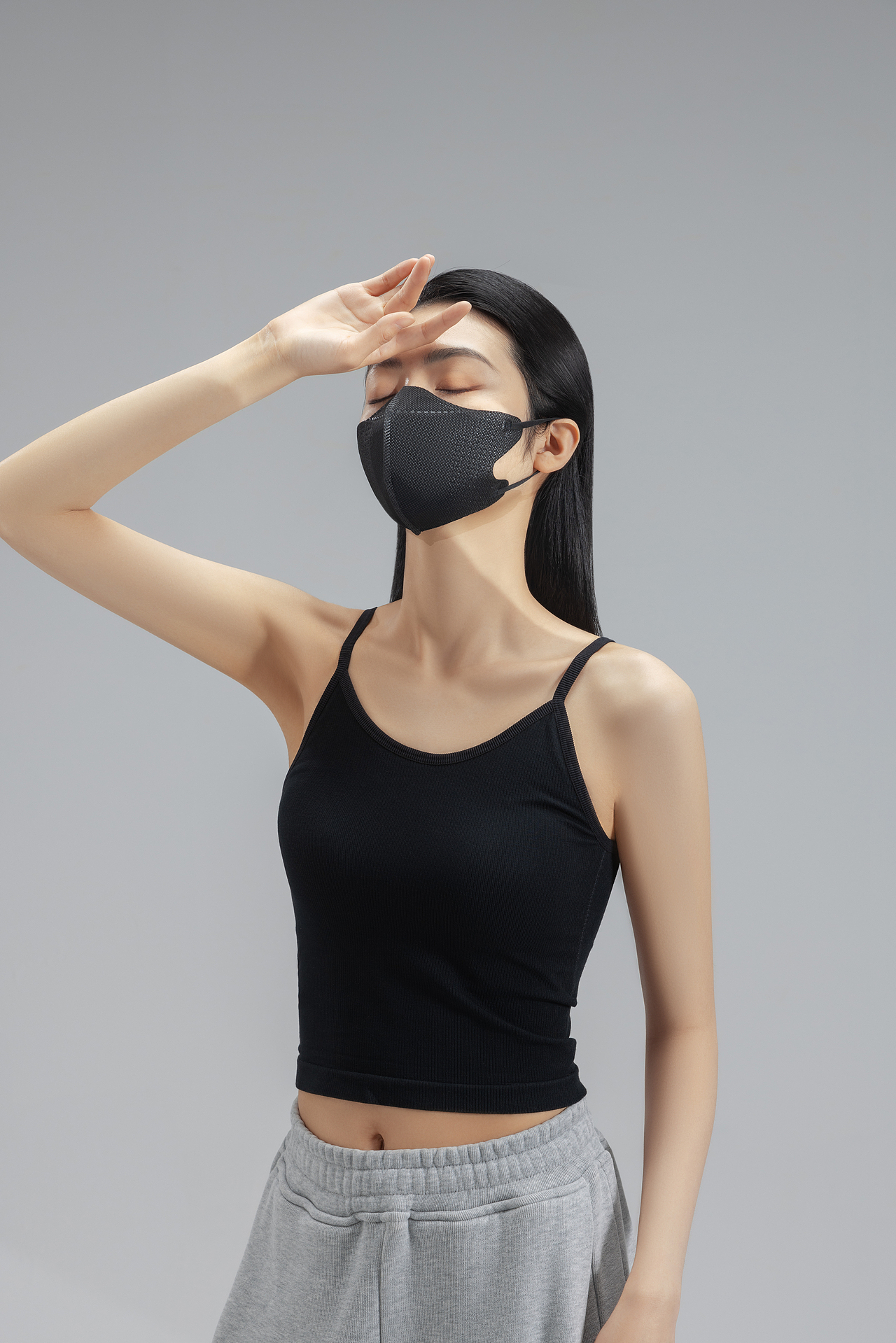 日常模特口罩佩戴展示