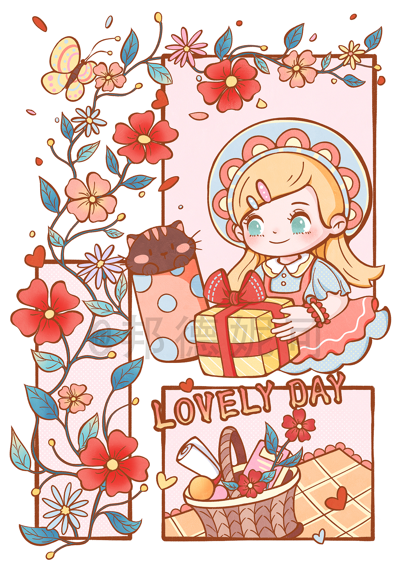 分镜插画--lovely day~（图ZMzcxNzkzMzg0） - 创作习作 - 站酷设计师邦德妮可原创素材 - 站酷ZCOOL