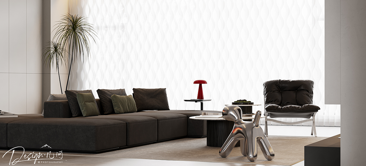 几何空间视觉表现 | 星海国际现代客餐厅（日景）（图ZMzcxNzk0NTMy） - 家装设计 - 站酷设计师几何空间彡原创素材 - 站酷ZCOOL