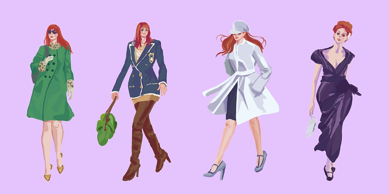《穿prada的女王》电影插画