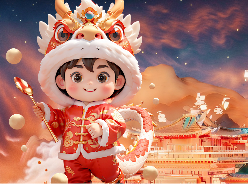 AI创作的一些节日banner