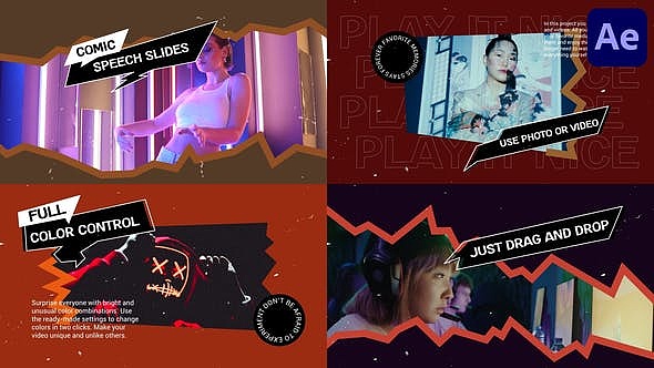 AE模板|时尚潮流漫画动态标题产品广告作品集展示片头（图ZMzcxODAzNDQ4） - 影视后期 - 站酷设计师猿文件网官方账号原创素材 - 站酷ZCOOL