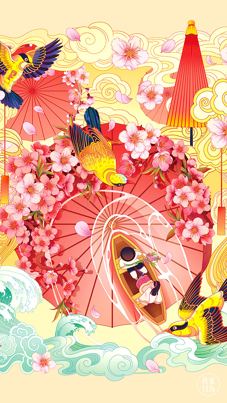 惊蛰·花海泛舟