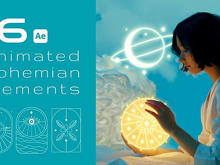 AE模板|精致波西米业设计元素动画视频标题介绍科技