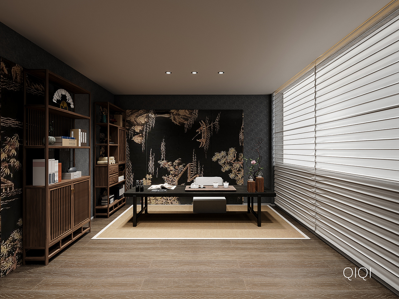 工装 | 茶室会所设计案例（图ZMzcxODE4NDMy） - 其他空间 - 站酷设计师qi18130086278原创素材 - 站酷ZCOOL