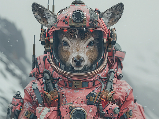 长白山赛博奇幻生物（个人主页-ZNjg5MTQ1MTI=） - 海报 - 站酷设计师Nimooo原创素材 - 站酷ZCOOL