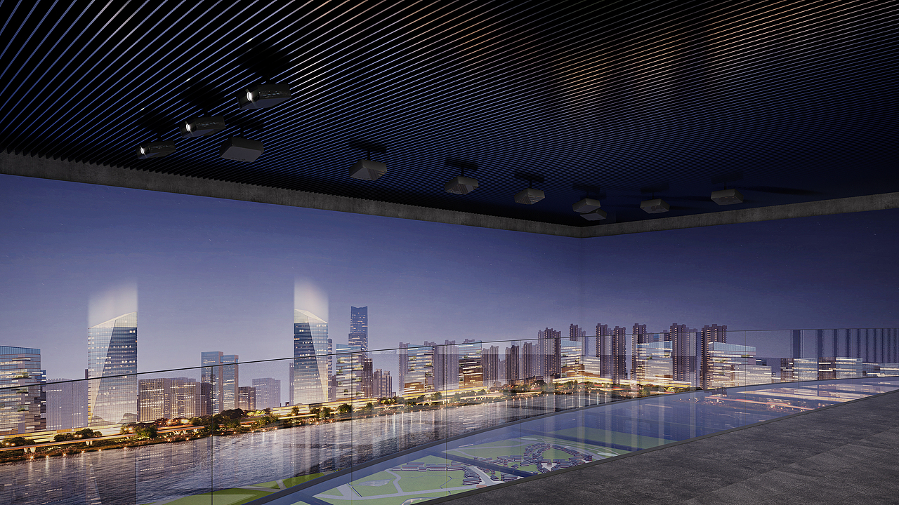 【展厅作品】福建白沙片区城市改造更新展馆(飞机稿)