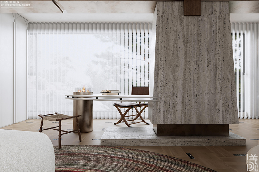 Young设计 | 美式复古碰撞多元审美，打造都市中的艺术宅邸