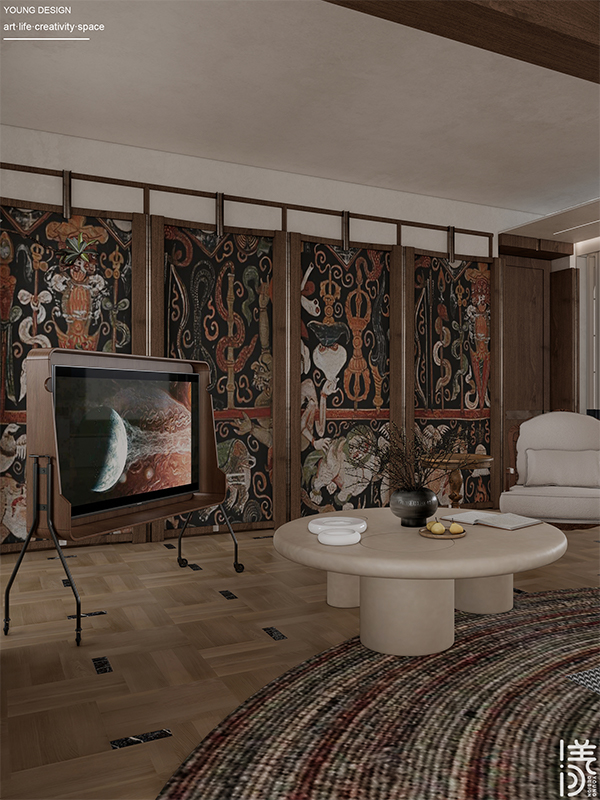 Young设计 | 美式复古碰撞多元审美，打造都市中的艺术宅邸