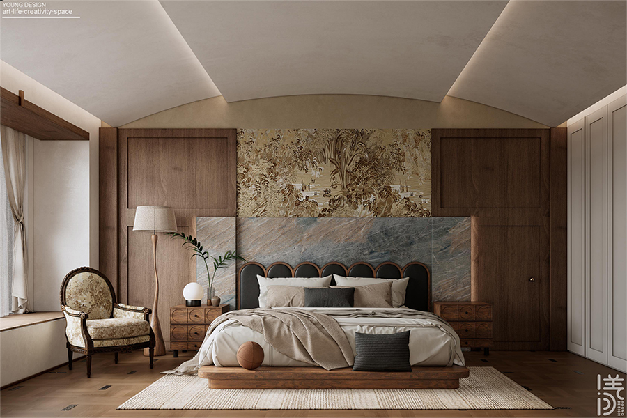 Young设计 | 美式复古碰撞多元审美，打造都市中的艺术宅邸