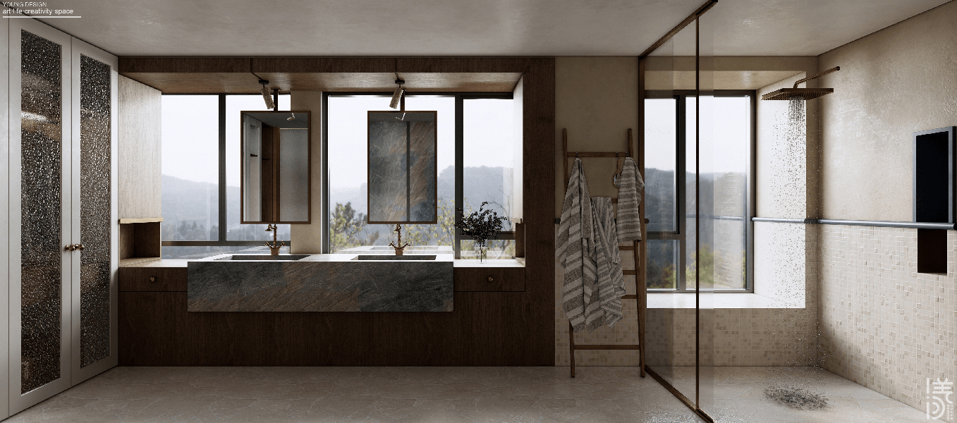 Young设计 | 美式复古碰撞多元审美，打造都市中的艺术宅邸