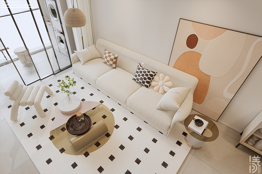 Young设计 | 甜而不腻的奶油风，以温柔弧面打开高质量的治愈独居生活~