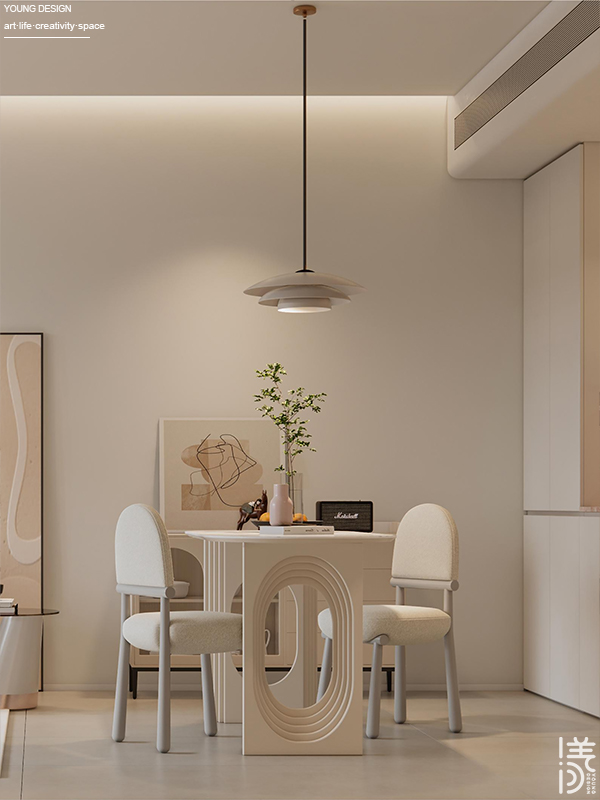 Young设计 | 甜而不腻的奶油风，以温柔弧面打开高质量的治愈独居生活~