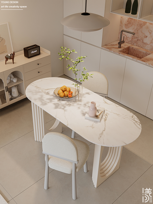 Young设计 | 甜而不腻的奶油风，以温柔弧面打开高质量的治愈独居生活~