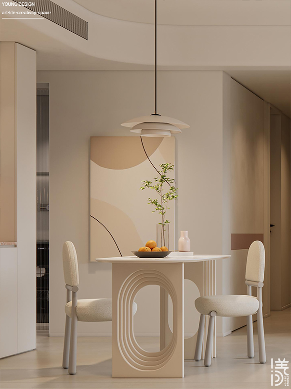 Young设计 | 甜而不腻的奶油风，以温柔弧面打开高质量的治愈独居生活~