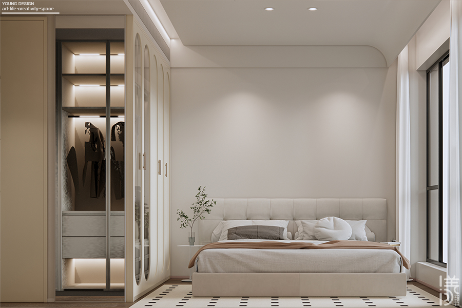 Young设计 | 甜而不腻的奶油风，以温柔弧面打开高质量的治愈独居生活~