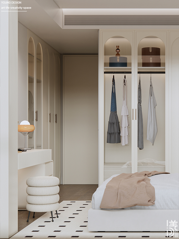 Young设计 | 甜而不腻的奶油风，以温柔弧面打开高质量的治愈独居生活~