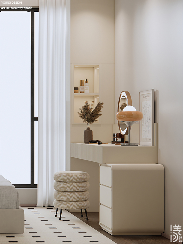 Young设计 | 甜而不腻的奶油风，以温柔弧面打开高质量的治愈独居生活~