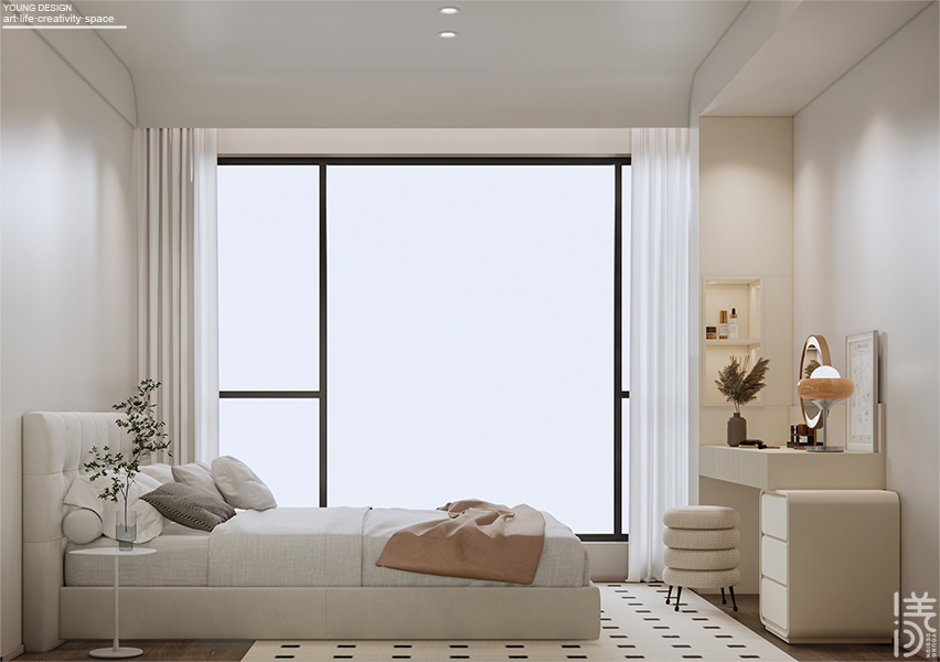 Young设计 | 甜而不腻的奶油风，以温柔弧面打开高质量的治愈独居生活~