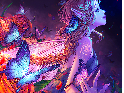 精灵的异世界（个人主页-ZNjg5MTY2NjA=） - 商业插画 - 站酷设计师MiaMia_cat原创素材 - 站酷ZCOOL
