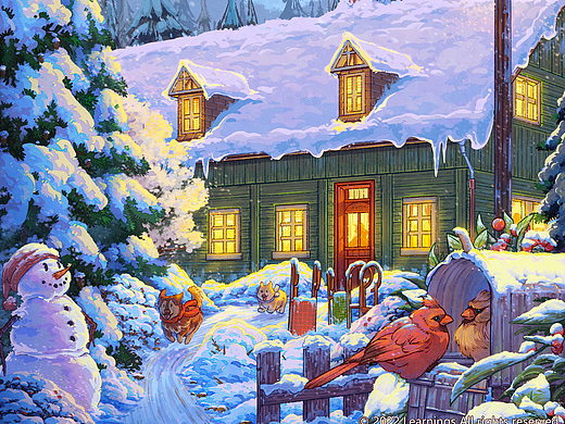 这是语文书里的一年四季