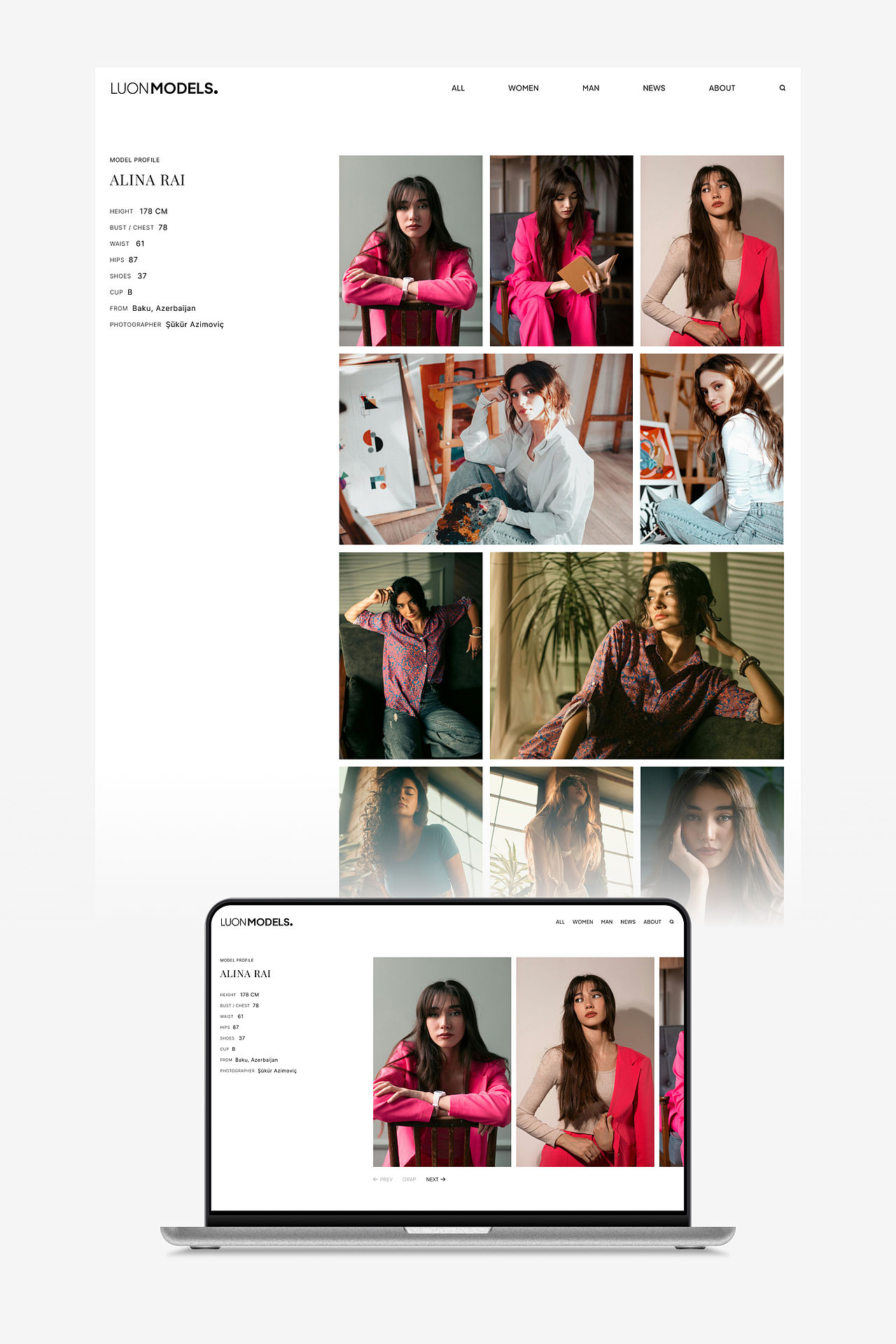 模特品牌官网 - Models Website(图ZMzcxODQwNTgw) - 企业官网 - 站酷设计师Rico的设计漫想原创素材 - 站酷ZCOOL