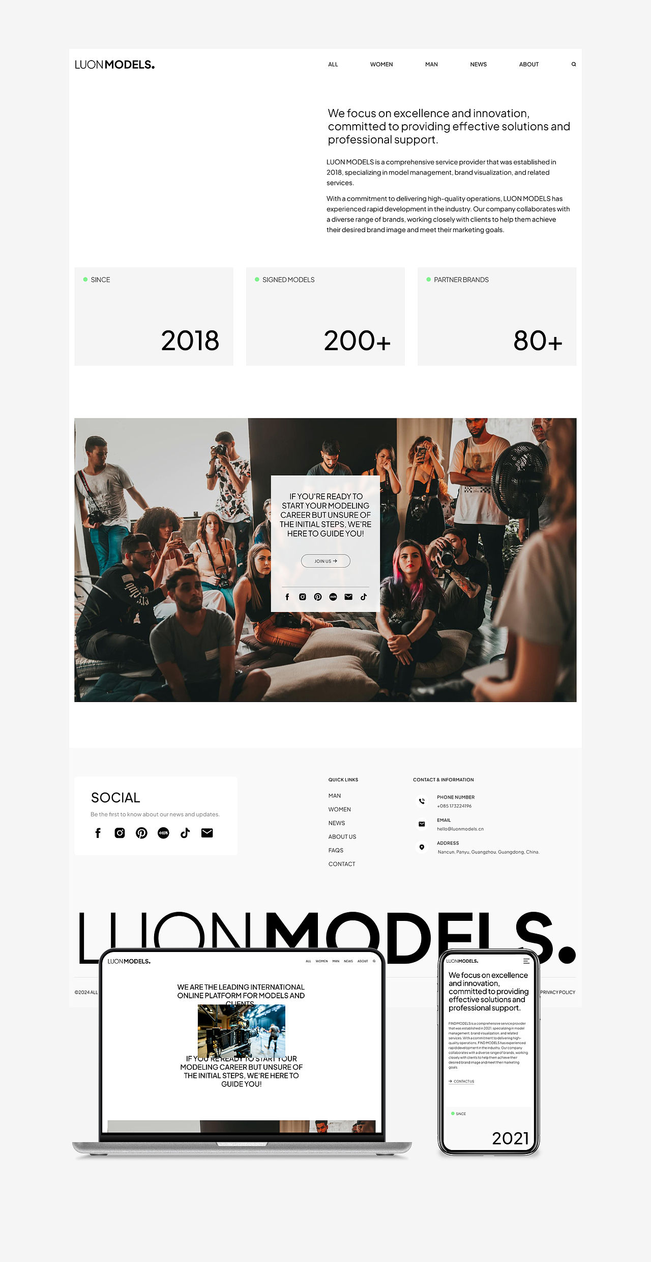 模特品牌官网 - Models Website(图ZMzcxODQwNTky) - 企业官网 - 站酷设计师Rico的设计漫想原创素材 - 站酷ZCOOL