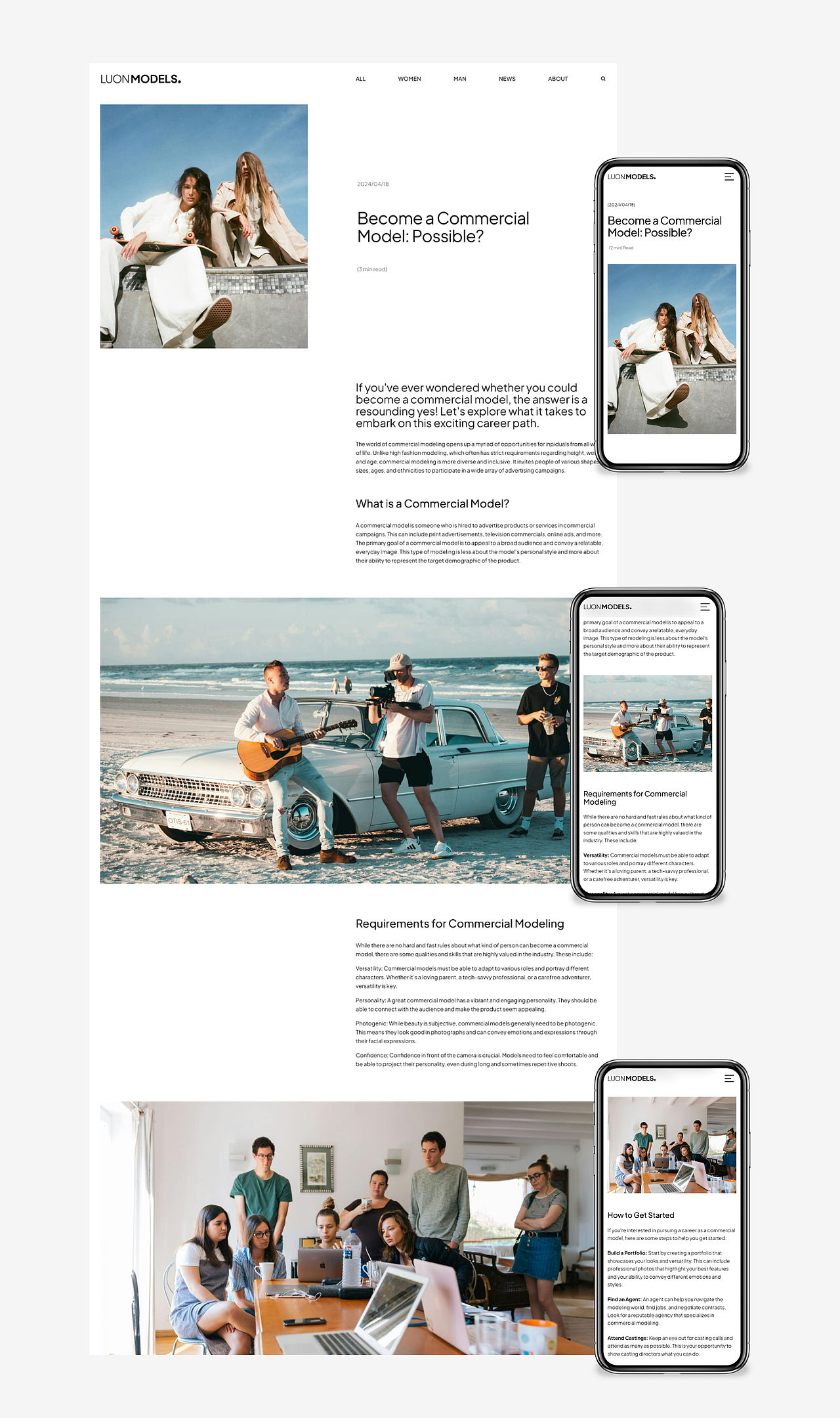 模特品牌官网 - Models Website(图ZMzcxODQwNjAw) - 企业官网 - 站酷设计师Rico的设计漫想原创素材 - 站酷ZCOOL