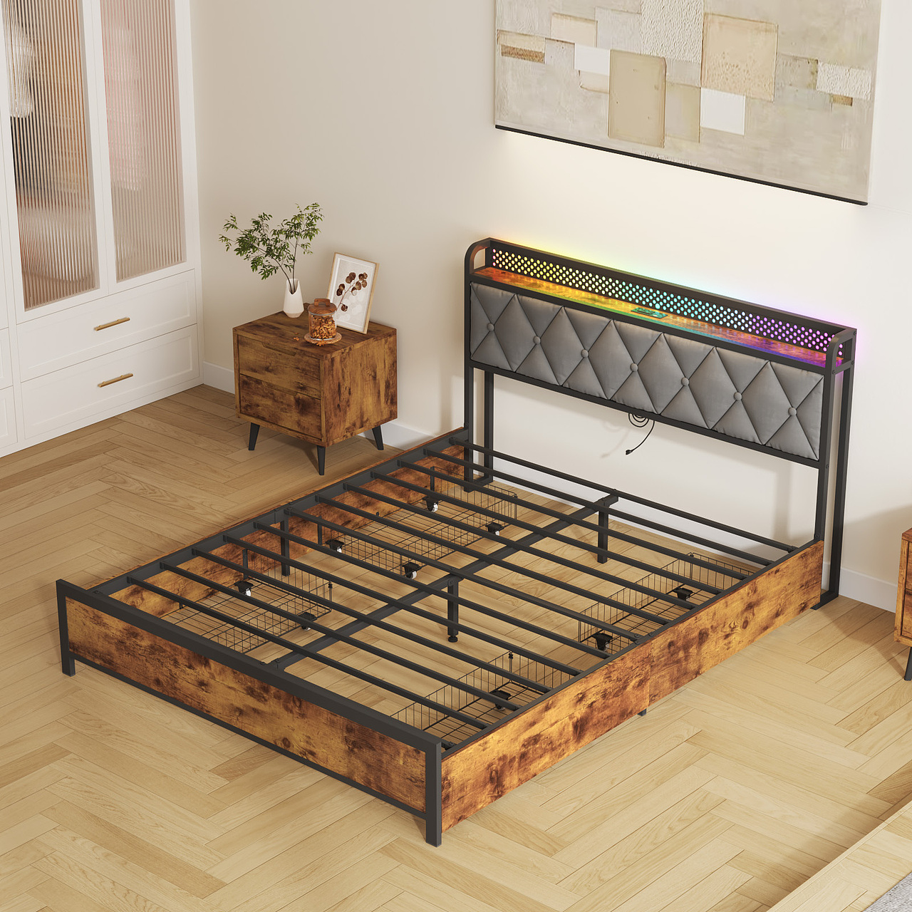 电商图片——钢架床