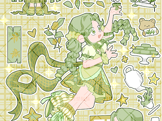 原创人物贴纸