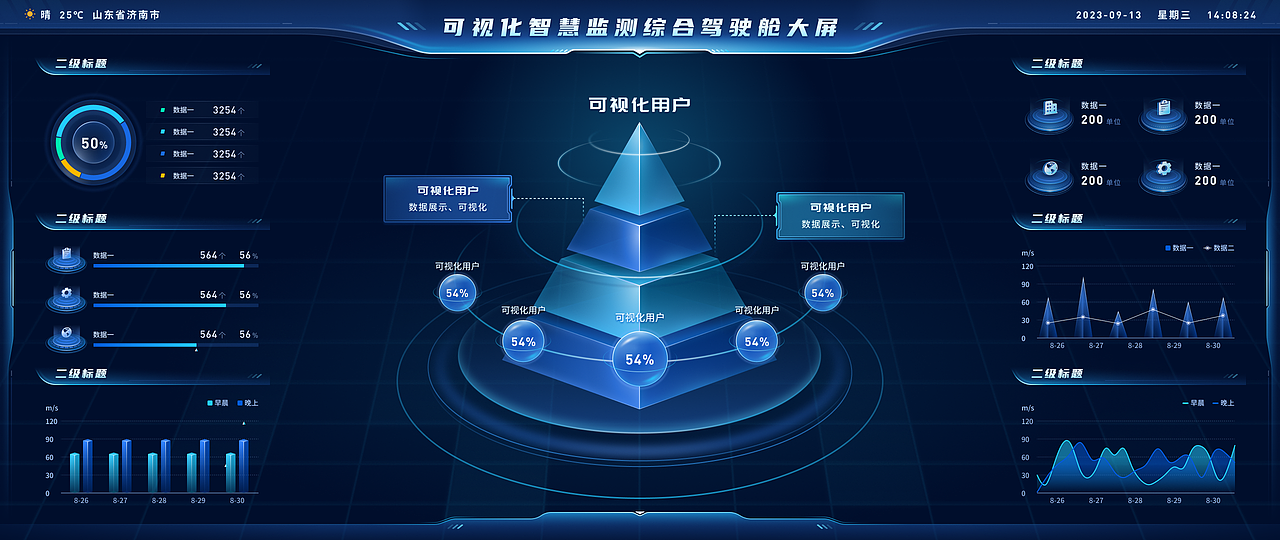 MOJ_z 蓝色科技风可视化大屏拓扑图（图ZMzcxODYwNzM2） - 软件界面 - 站酷设计师MOJ_z原创素材 - 站酷ZCOOL