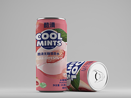 酷清无糖薄荷水包装设计