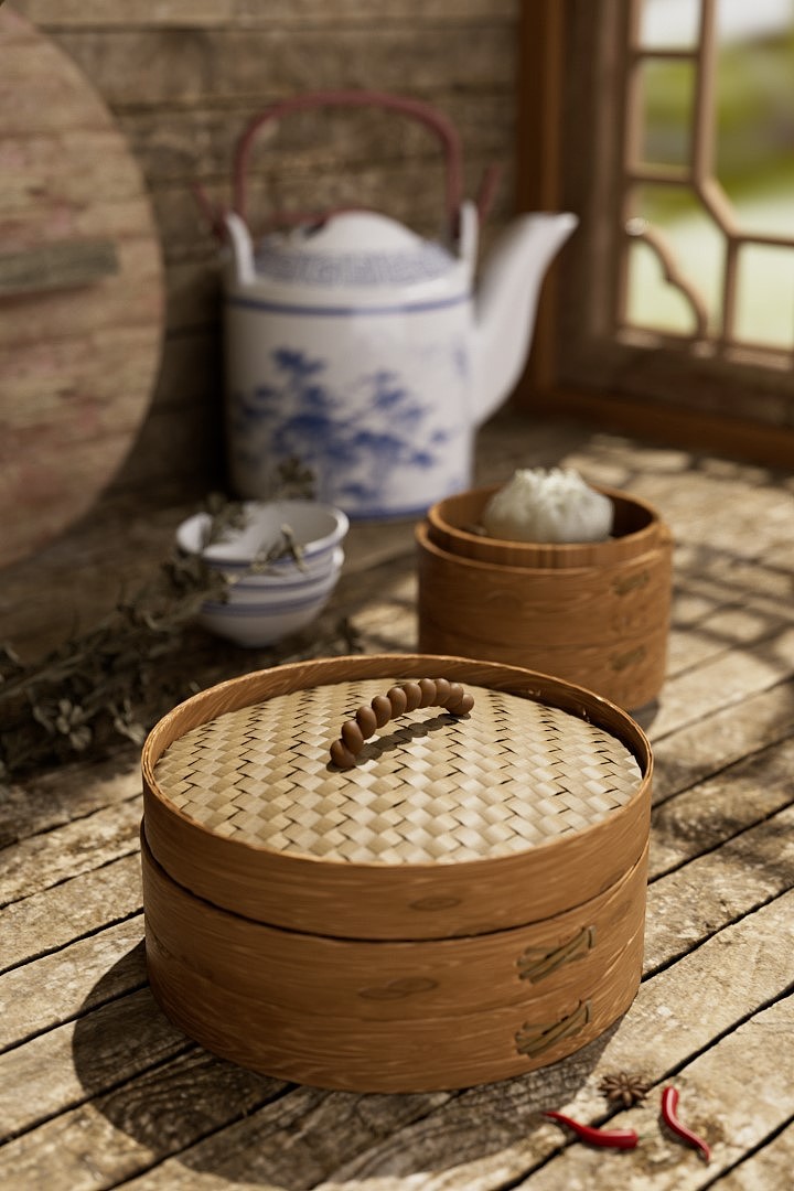 小笼包出锅咯