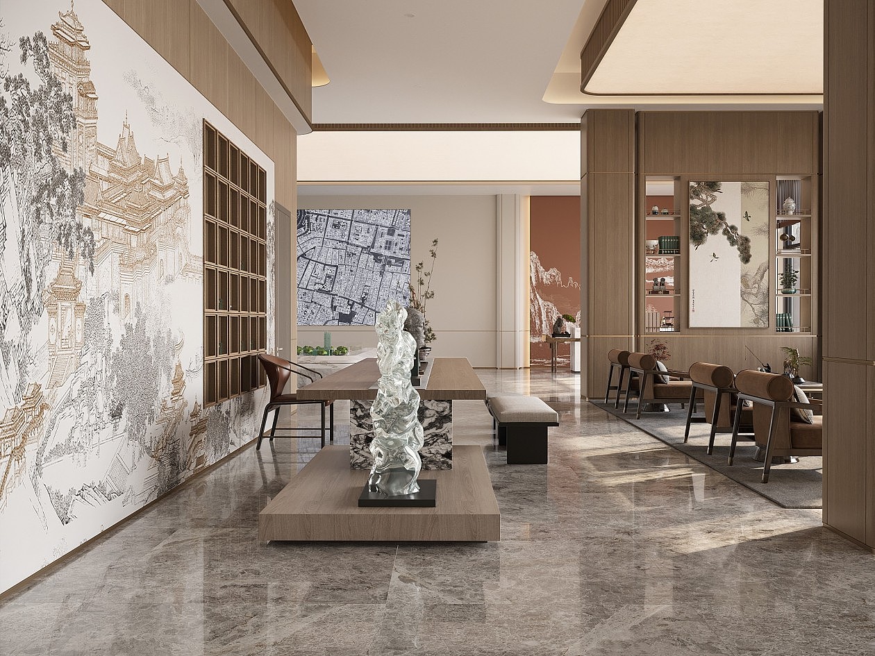 现代简约售楼部设计