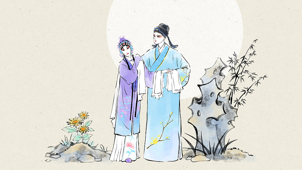 戏曲（图ZMzcxODg4MjYw） - 商业插画 - 站酷设计师NiKiXi原创素材 - 站酷ZCOOL