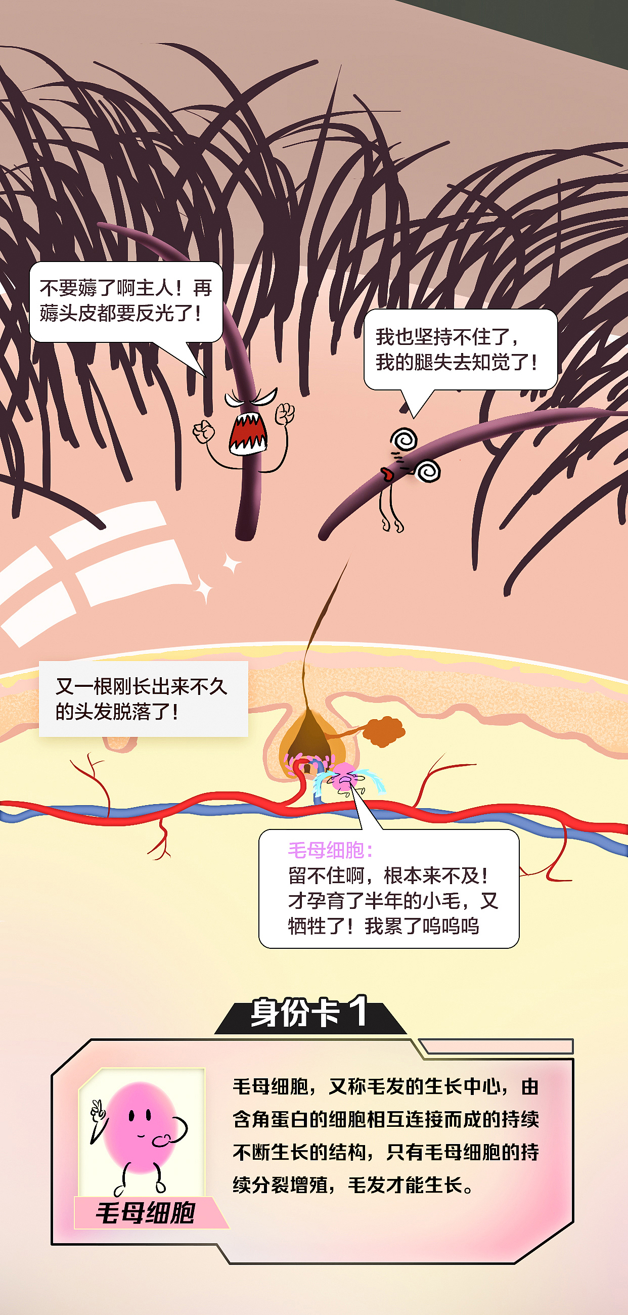 脱发困扰相关条漫