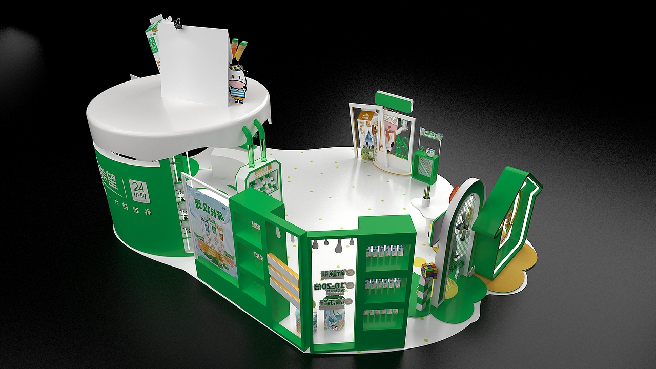 奶類快閃店（圖ZMzcxODk3NjI0） - 場景 - 站酷設(shè)計師周二娃娃娃原創(chuàng)素材 - 站酷ZCOOL