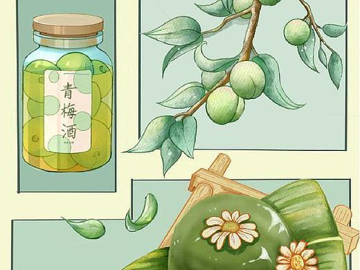二十四节气插画设计