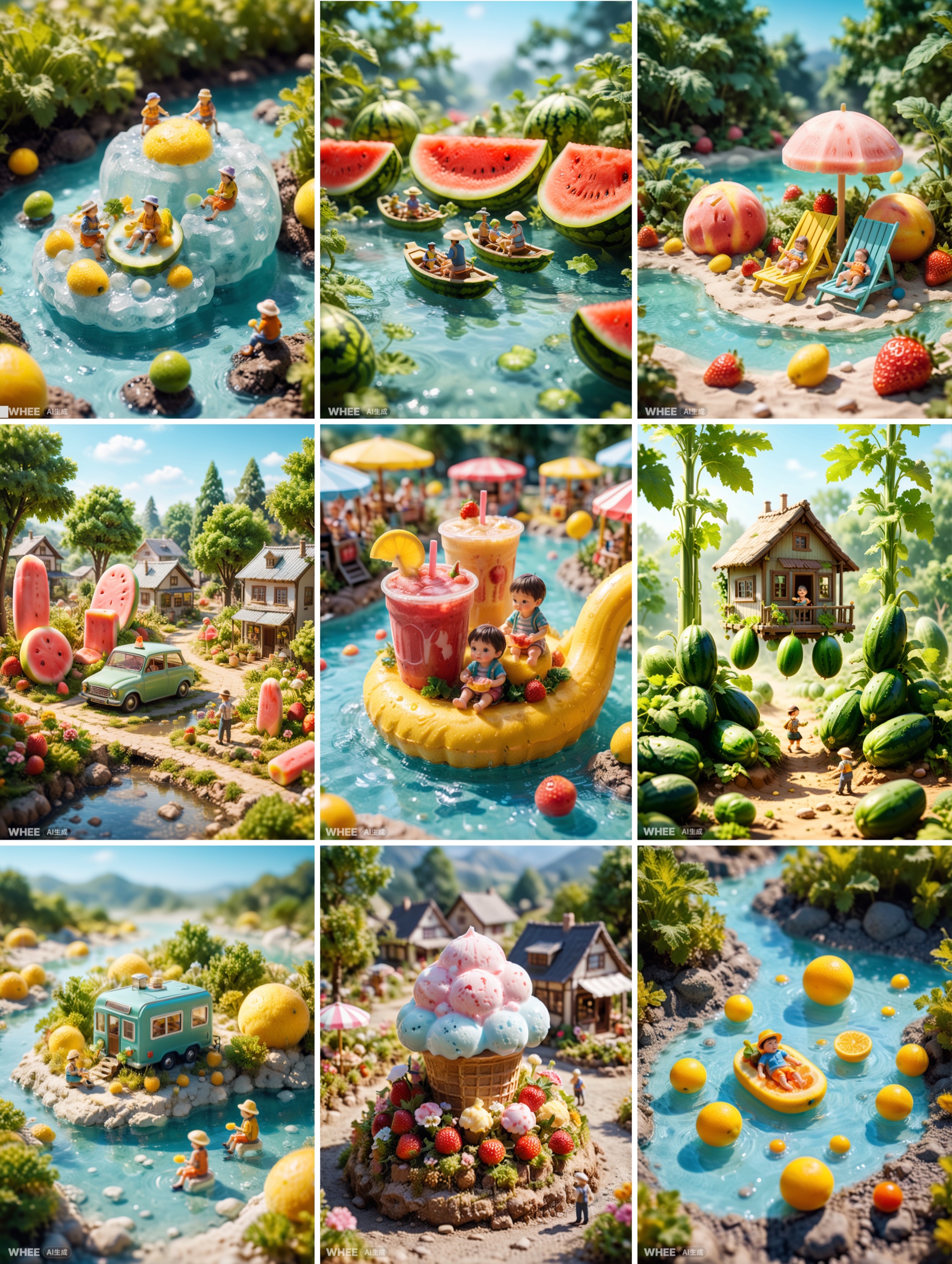 善用AIGC ｜夏日幻想记（图ZMTQ4MzAxNzI=） - 教程 - 站酷设计师张小哈的AI绘画原创素材 - 站酷ZCOOL