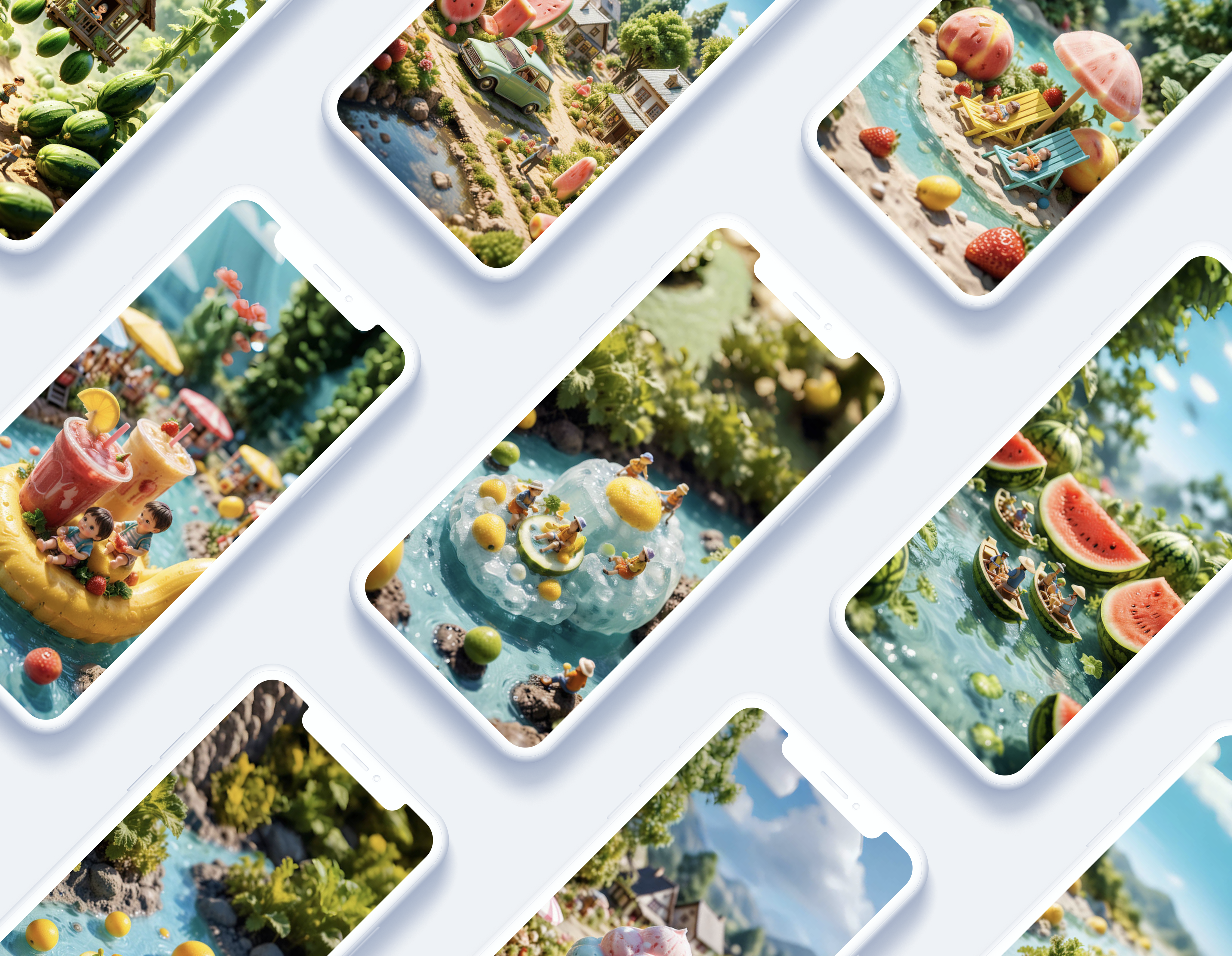 善用AIGC ｜夏日幻想记（图ZMTQ4MzAzNDQ=） - 教程 - 站酷设计师张小哈的AI绘画原创素材 - 站酷ZCOOL