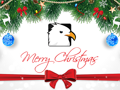 AE模板|圣诞节动态动画标志LOGO演绎视频促销片头